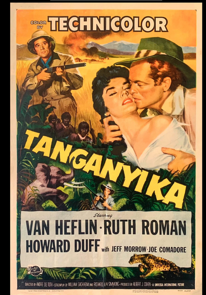 TANGANYIKA (4/22/54) Orig. UNIVERSAL FILES Continuity & Dialogue Script + COA!