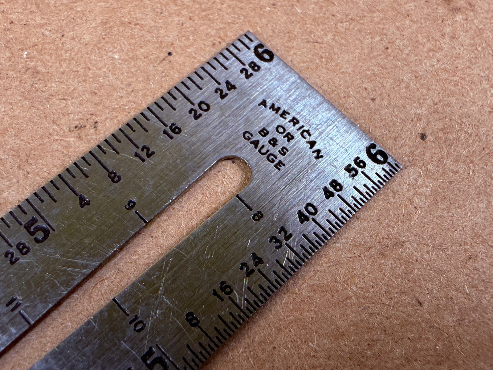 NICE - Vintage Jensen Tools Ruler American or B&S Gauge 310 Tempered Steel USA