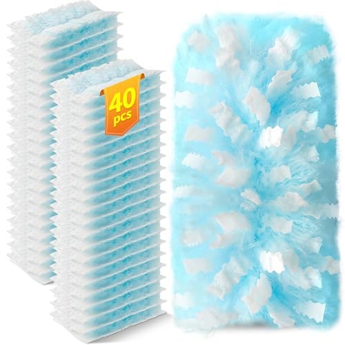 Count Dusters Refills Compatible with Swiffer Duster, 180° Disposable Multi 40