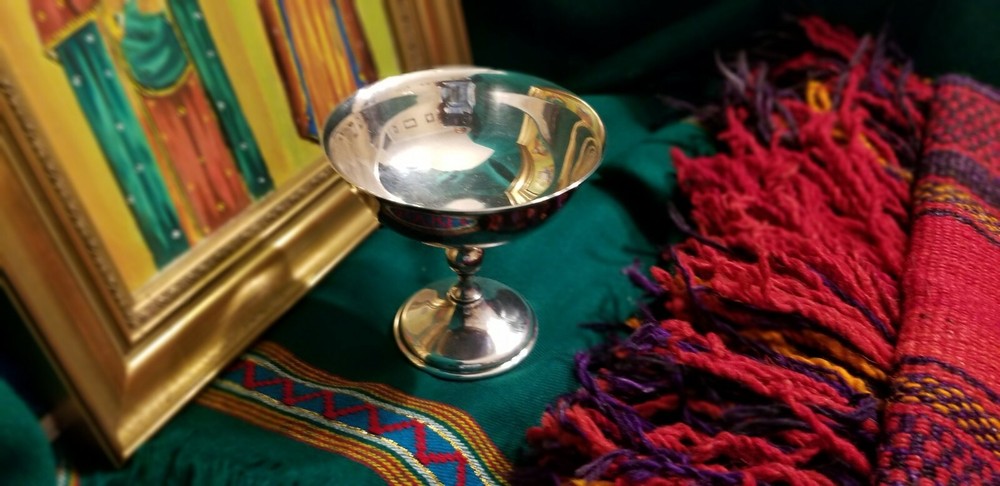 1 Vintage Silver Water Goblet
