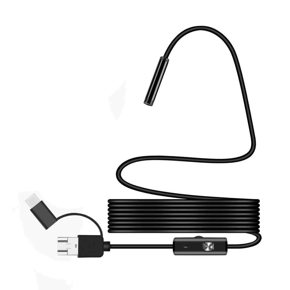 2M 6LED USB Snake Endoscope Borescope HD Inspection Camera For Android Type C
