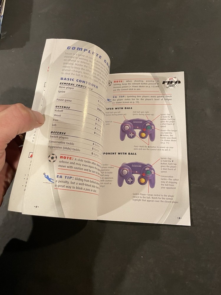 Fifa 2002 GameCube Manual only