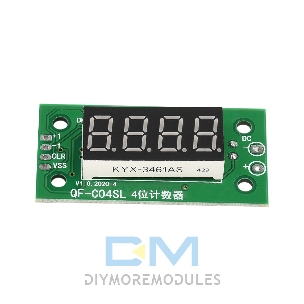 0.36in 4-Bit Digital Counter Module DC 4-25V Low-Level Switching Counter Module