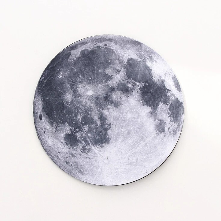 Mousepad Space Gaming Mouse Mat Pad Non-Slip Circle Designs For Computer PC Desk