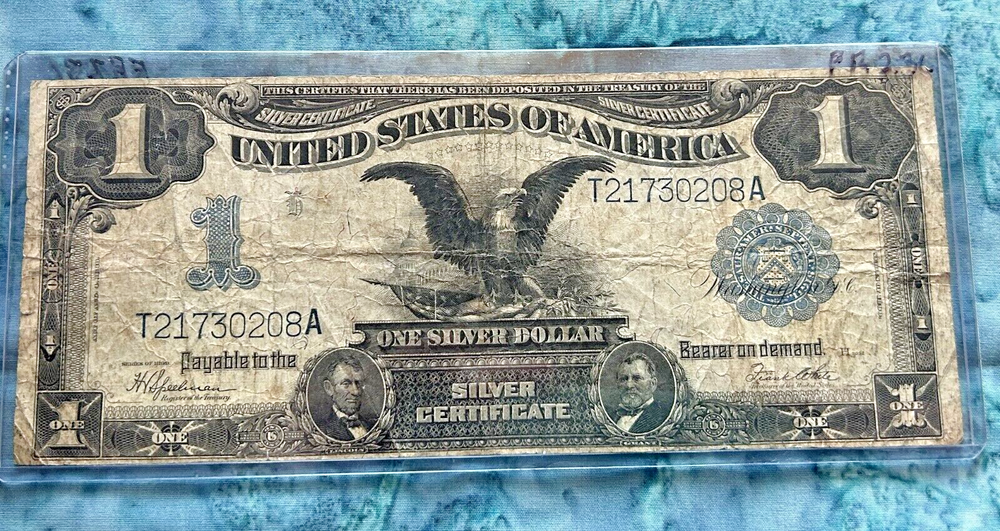 1899 ONE DOLLAR "BLACK EAGLE" SILVER CERTIFICATE NOTE $1 BILL