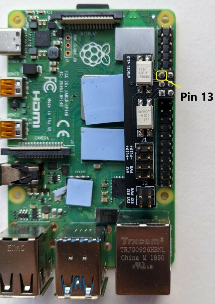 Pi-KVM ATX Controller board.  Fully assembled and tested.