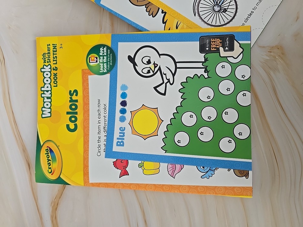 Crayola Workbook With STICKERS Set Of 2