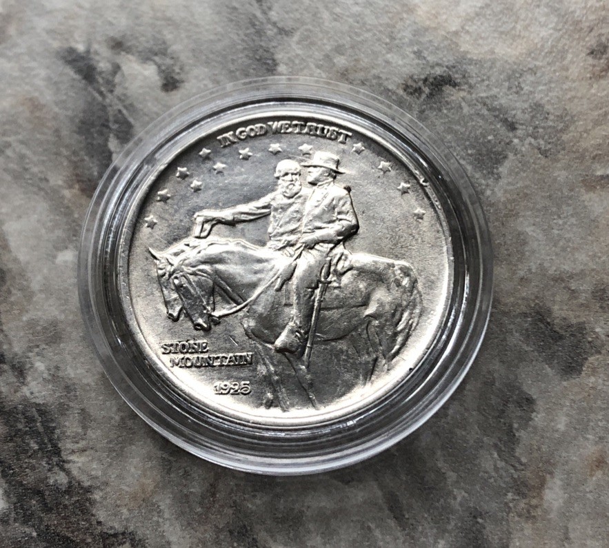 1925 Stone Mountain Silver  Commemorative Half Dollar BU Condition.