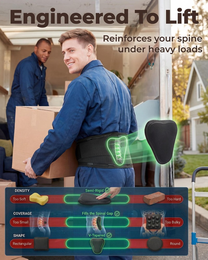 Sparthos Back Brace For Lower Back Pain - Immediate Relief From Sciatica