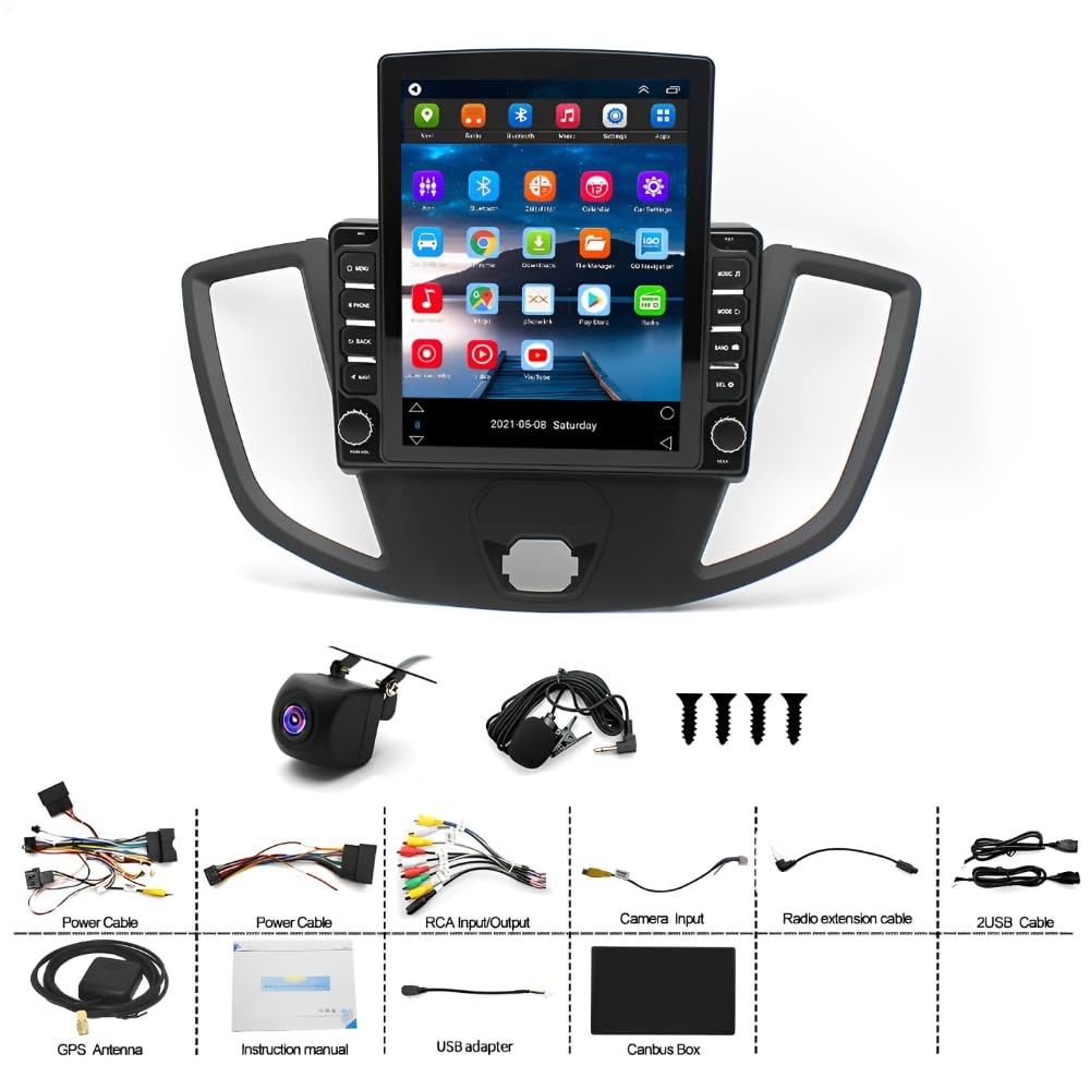 Transit Custom 2013-2019 Android 13 Stereo 9.7 Touchscreen Wireless Carplay