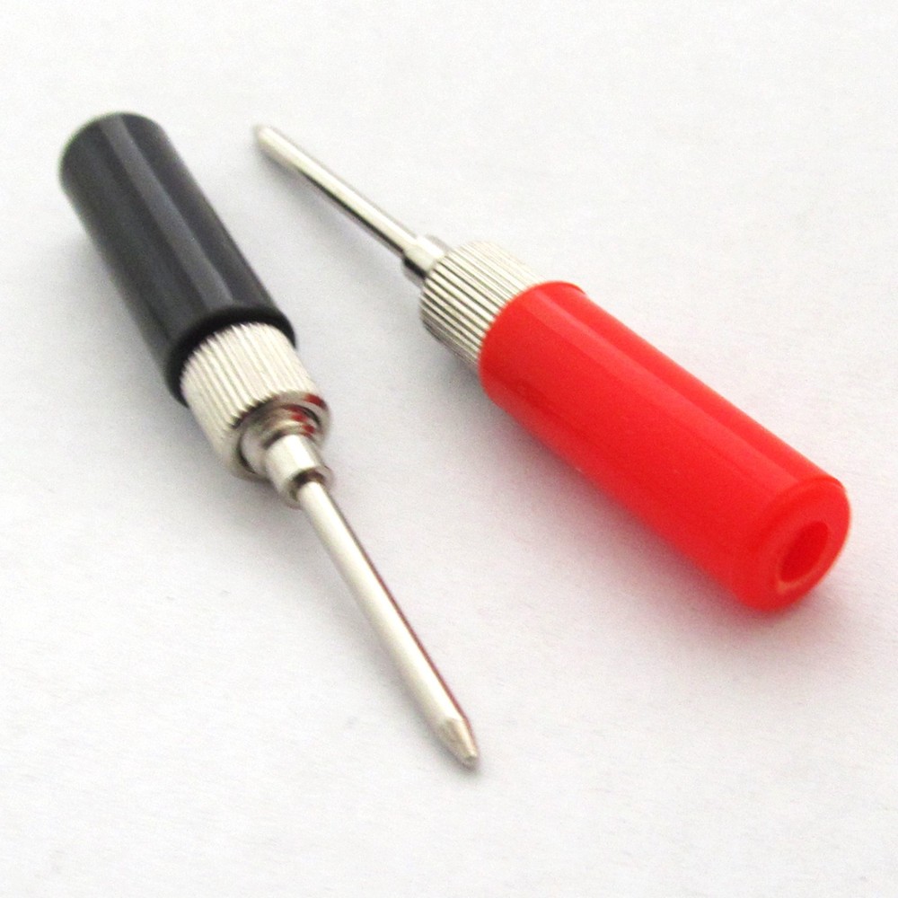 4Pcs DIY Multimeter Test Probe Short Handle No Solder Assembly Without Cable