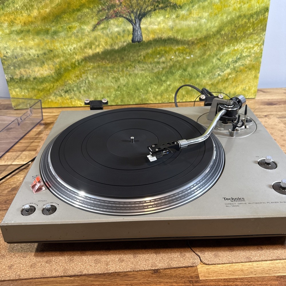technics sl 1400 turntable Direct Drive Automatic Silver Vinyl Record Player