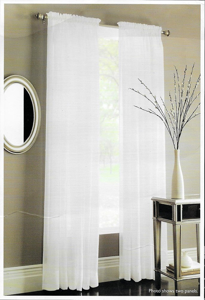 Miller Preston Collection Rod Pocket Panel White