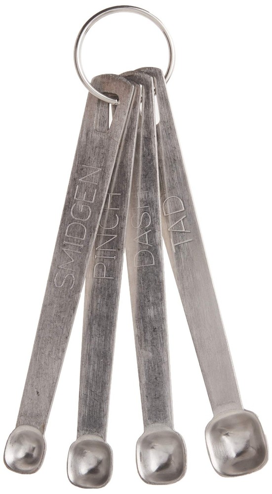 TableCraft H723 4-Piece Spice Spoon Set