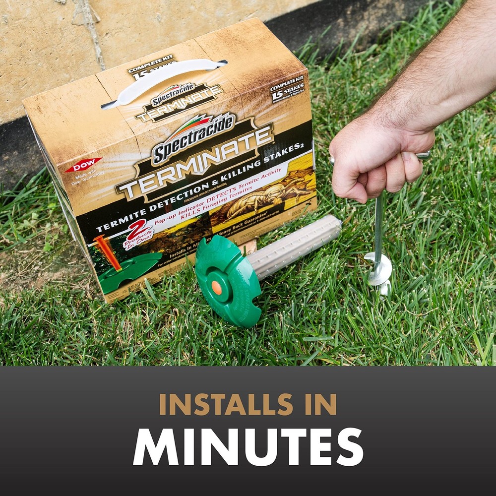 Spectracide Terminate Termite Detection & Killing Stakes, Kills 1 Pack