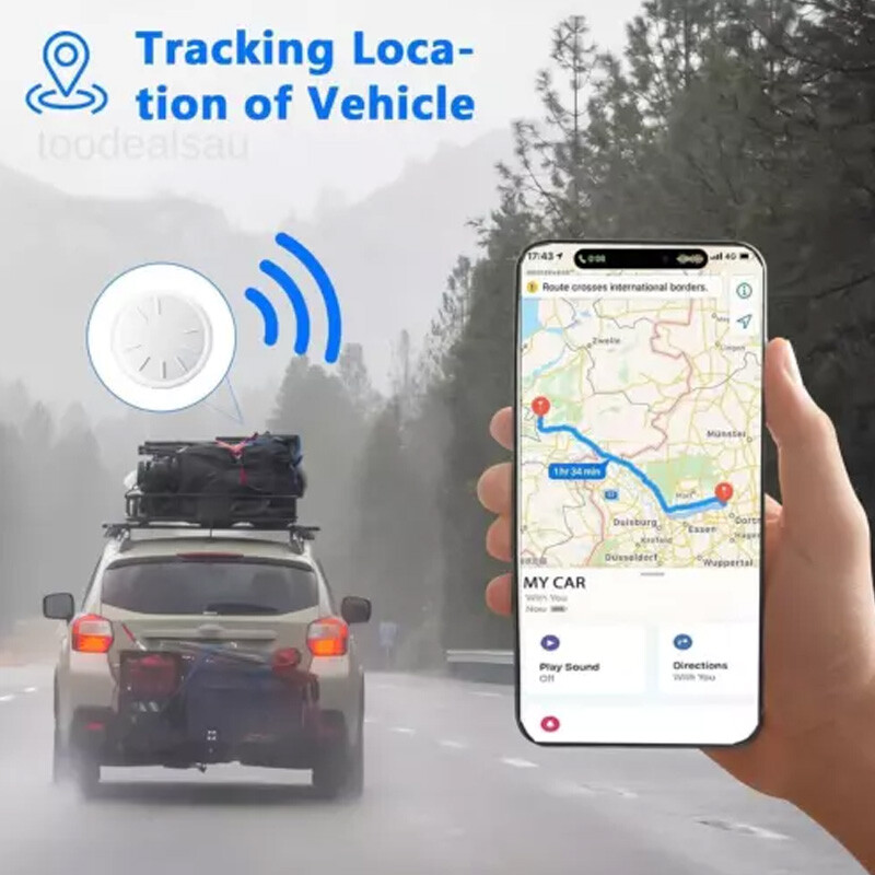 GPS Tracker for Vehicles, Real Time Car Tracking Device, Mini Hidden for iPhone