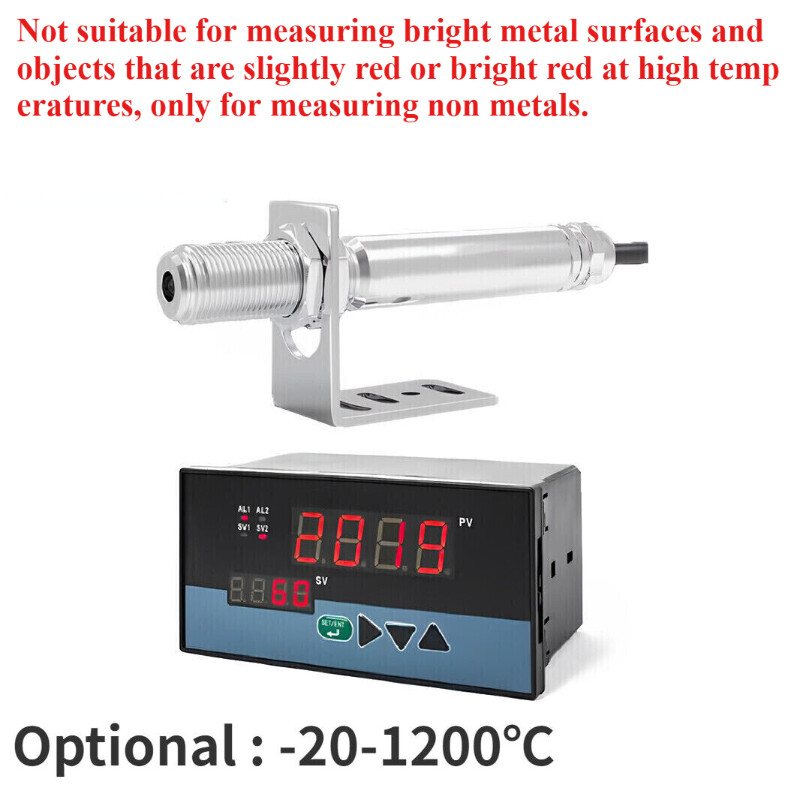 12V Industrial Controller Infrared Thermometer Sensor Temperature Non-contact