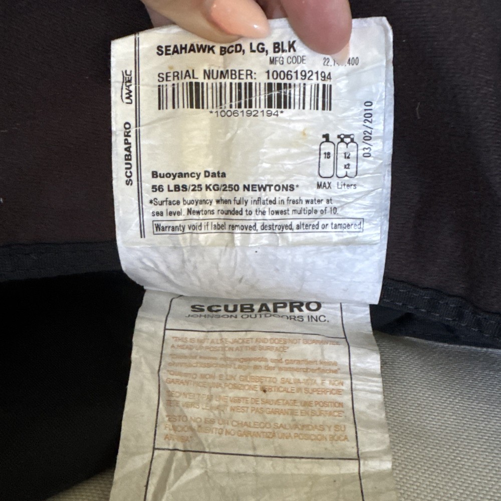 Scubapro Seahawk BCD
