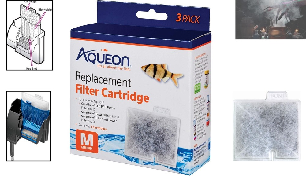 Medium Filter Cartridges - 3 Pack with Enhanced Carbon Distribution