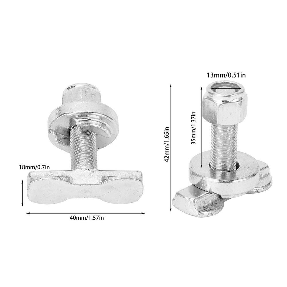 1 Pair L Track Double Lug Threaded Stud For Secure Cargo Management For ATV Pick