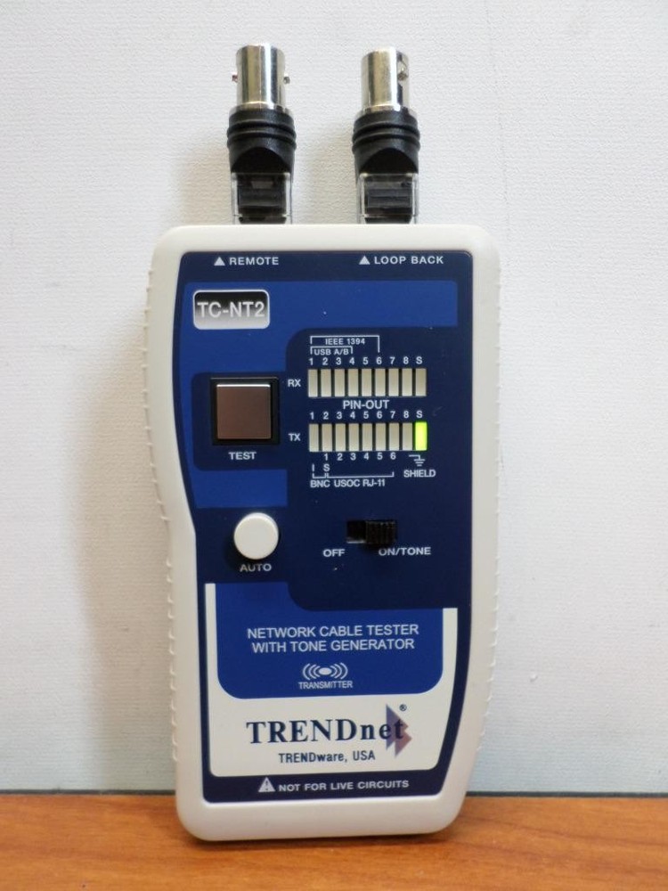 TRENDnet TC-NT2 Network Cable Tester with Tone Generator + Remote Terminator