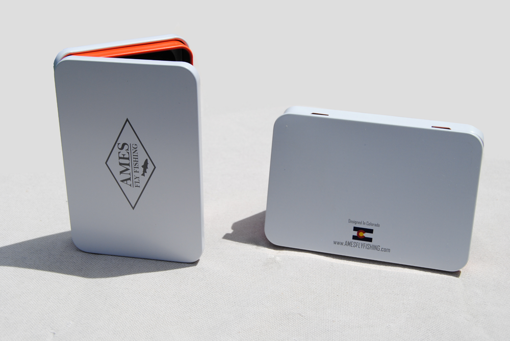 Mini Tin Silicone Fly Fishing Box White
