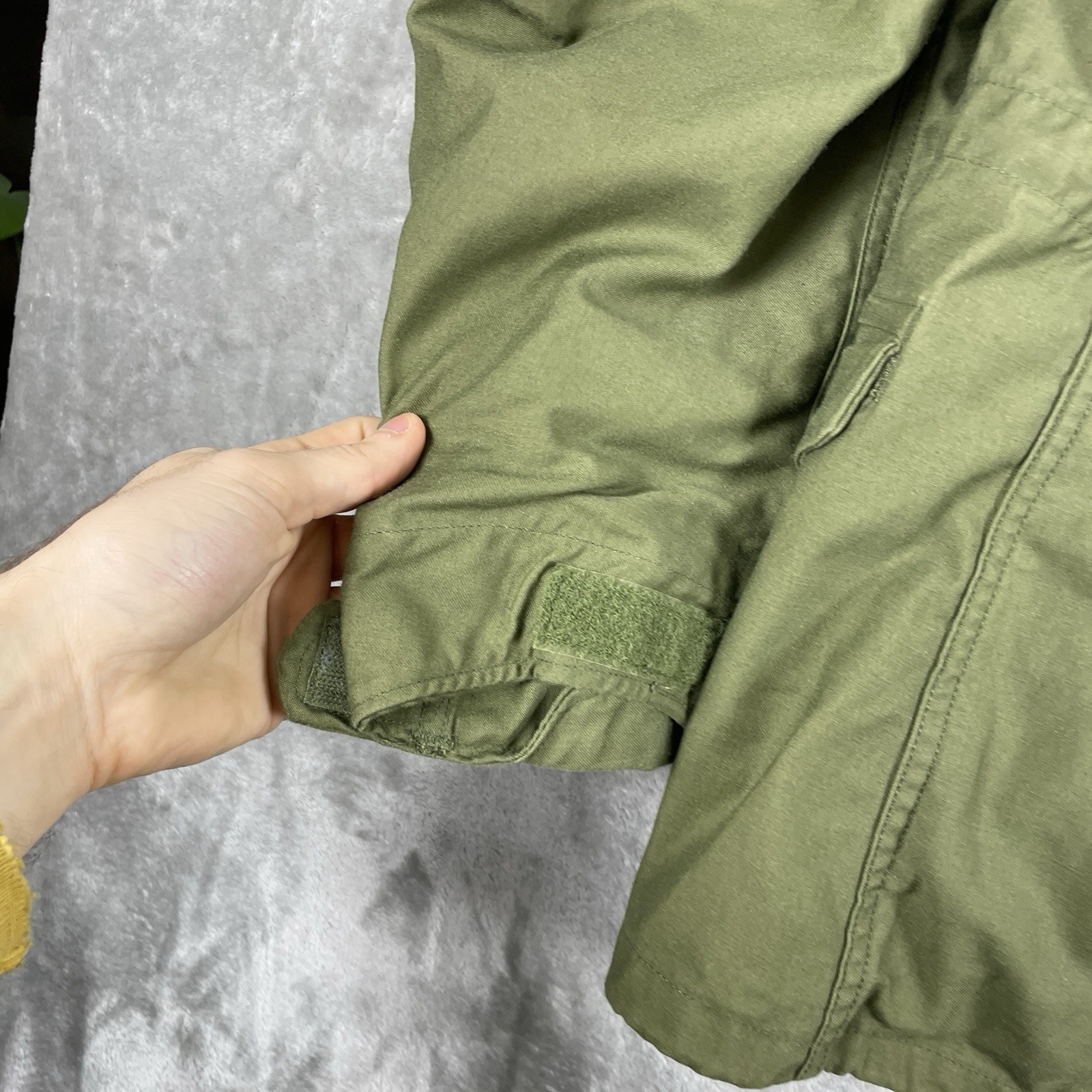 VTG 80s Coat Cold Weather Field OG107 US Military Issue Jacket Mens Medium