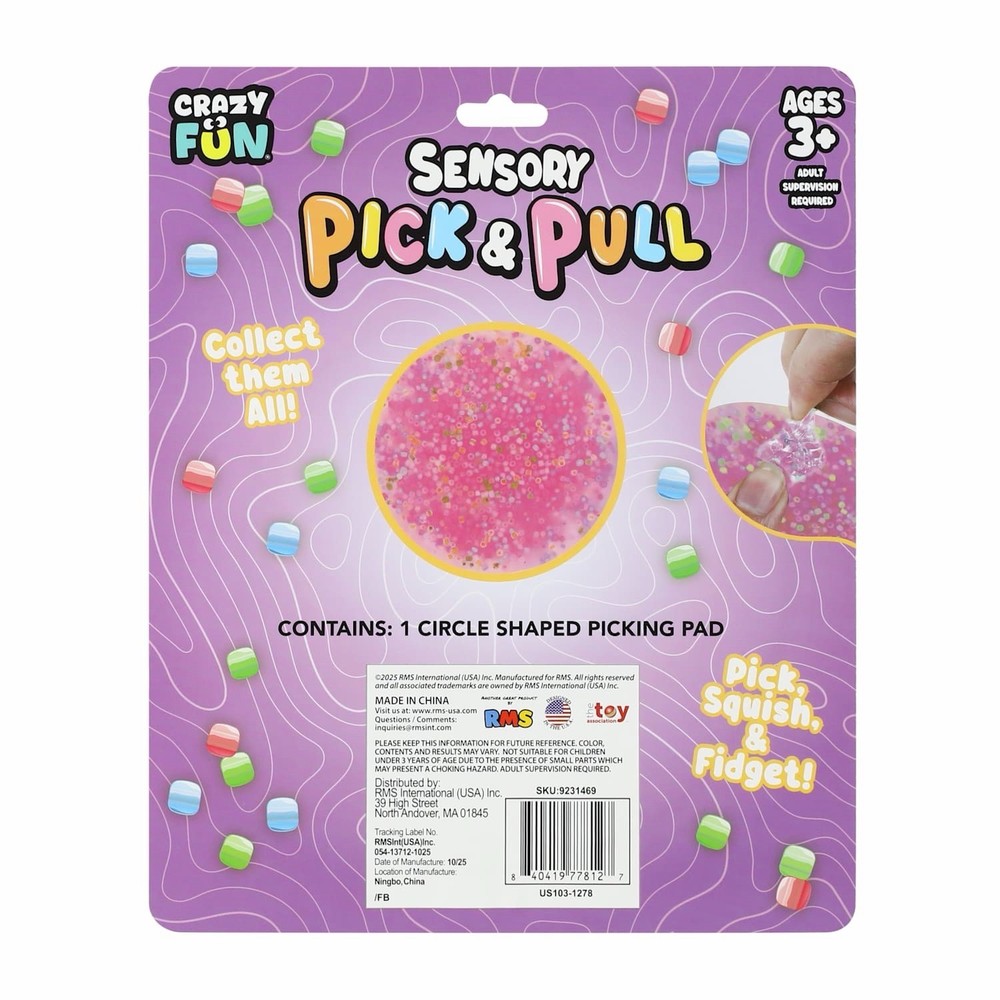 🔥Crazy Fun Sensory Pick And Pull Circle Shaped Pink BNWT🔥
