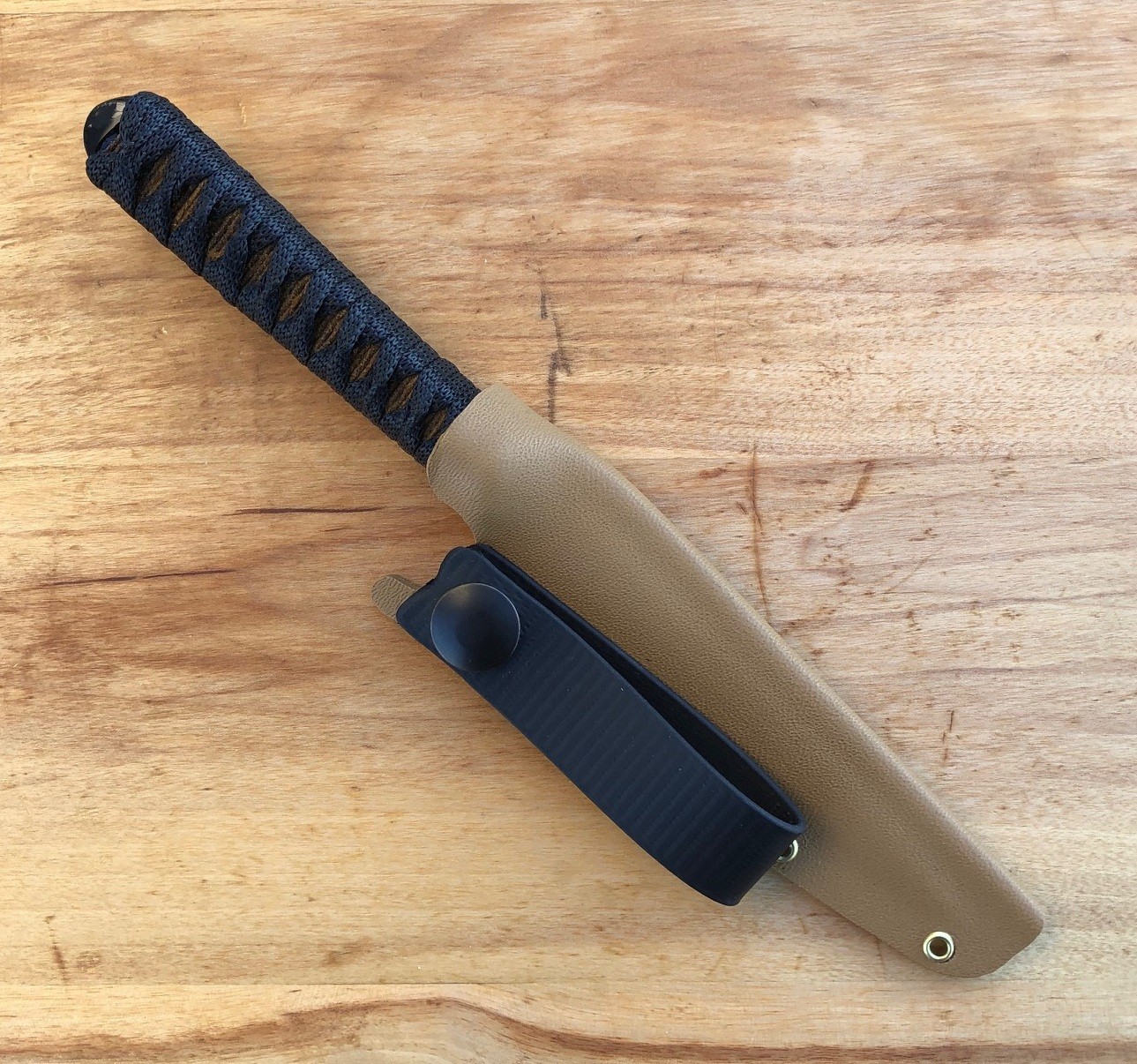 BGS Customized Blade VERDIER 'PERFORATOR' knife EDC Dk Nat/Bk NOT Ed's Manifesto