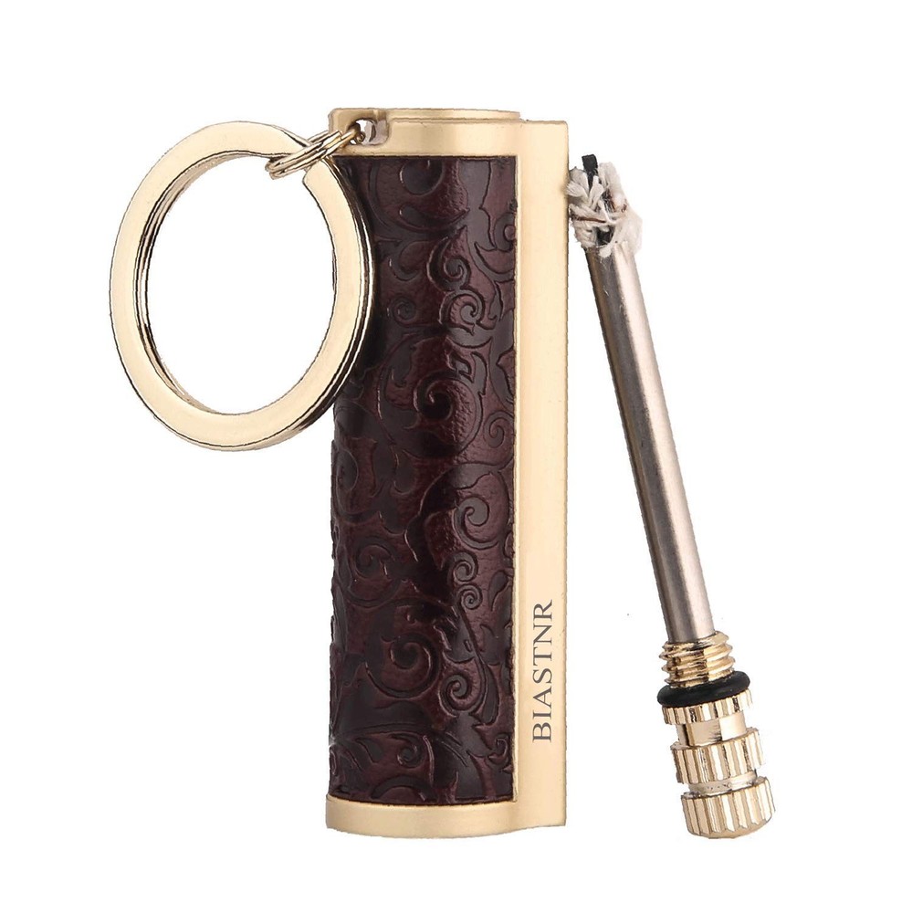 BIASTNR Permanent Match,Keychain Matchstick Fire Starter Medium, Dark Red