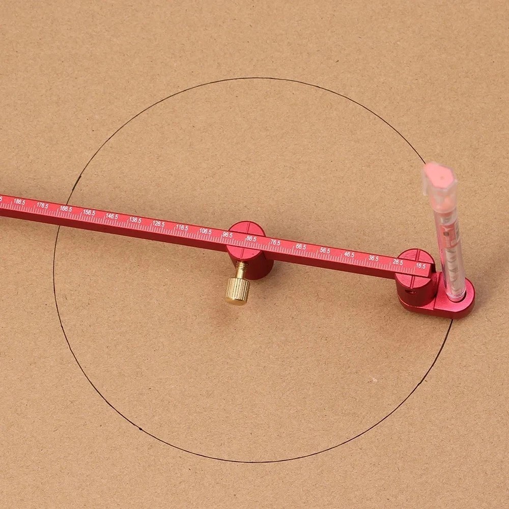 Adjustable Compass Ruler - Precision Circle Drawing for Woodworking & Drafting