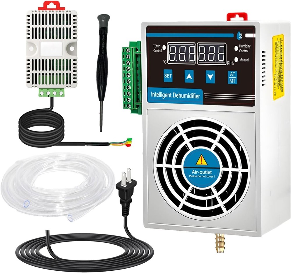 Grow Tent Dehumidifier, Smart Temperature and Humidity Controller with External