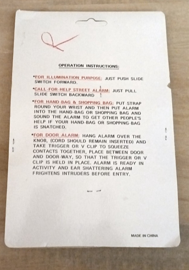 Portable / Multipurpose Alarm Light with Window & Door Trigger