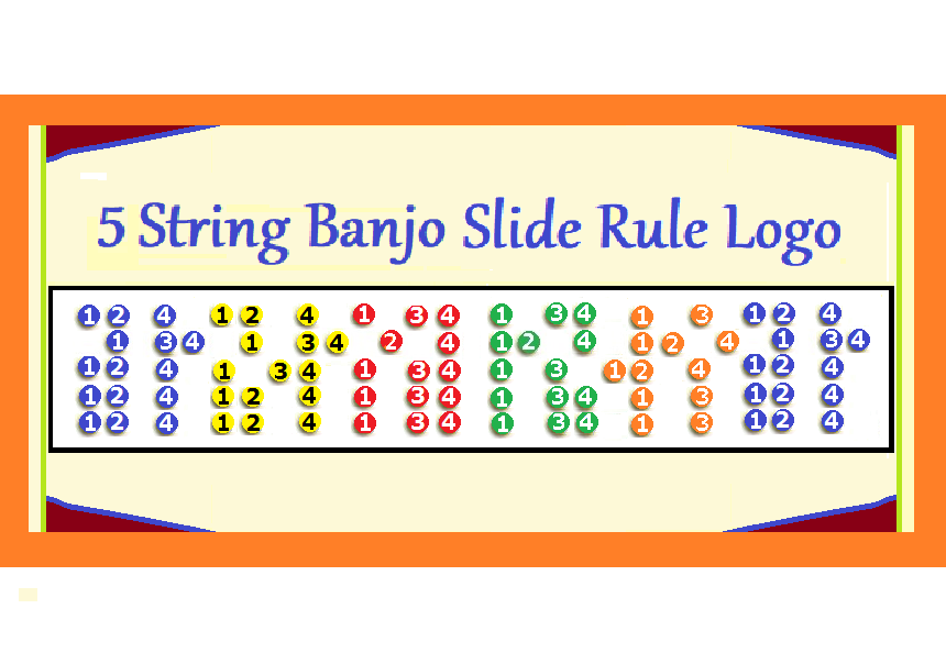 5 STRING BANJO 5 POSITION LOGO REFRIGERATOR MAGNET