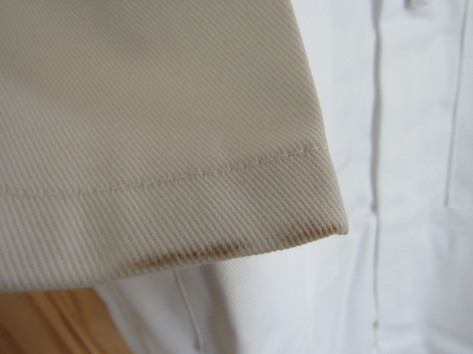 Lab Coat Long Jacket Mens 44 White 100% Cotton Medical Doctor Pockets 22-2WT