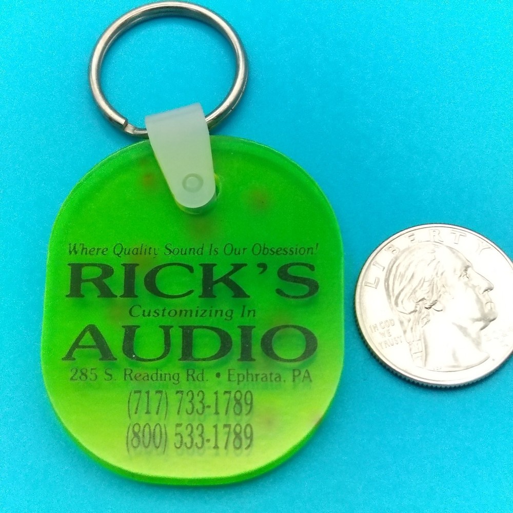 RICK'S AUDIO Ephrata PA Keychain Plastic Split Ring