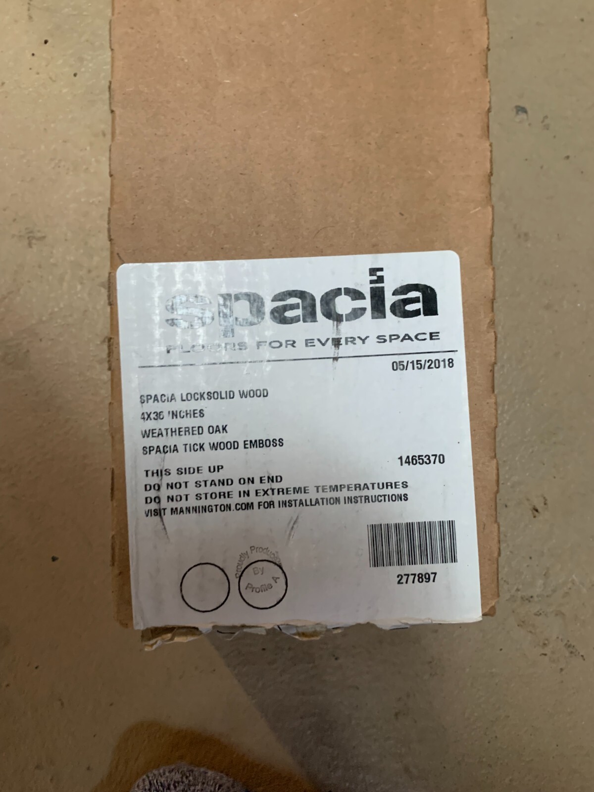 Spacia 4x36 Weathered Oak Locksolid Wood Flooring