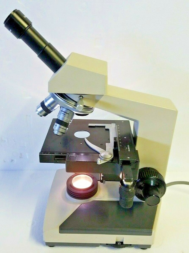 Olympus CH-2 CHS Microscope with 10X 40X 100X Objectives
