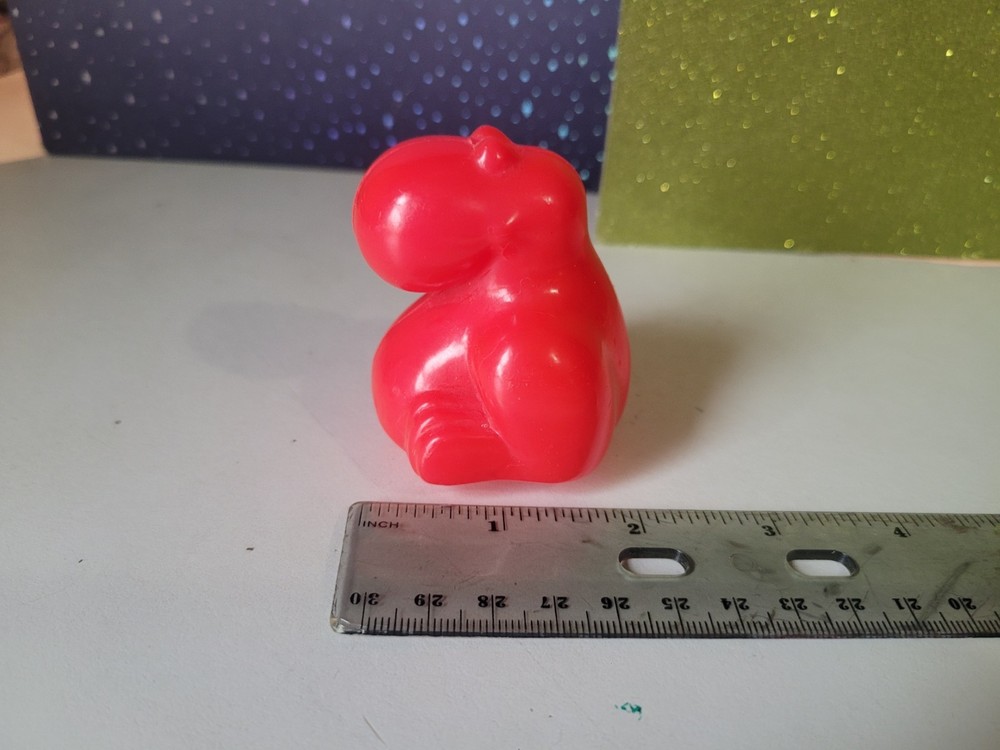 Vintage 1984 Red Nerds Plastic Container Willy Wonka Candy