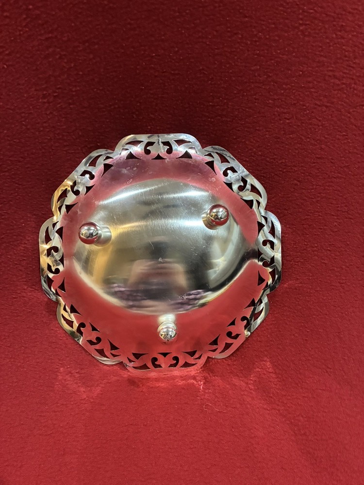 WMF Ikora gently used silver decorative dish from Germany, pristine condition.