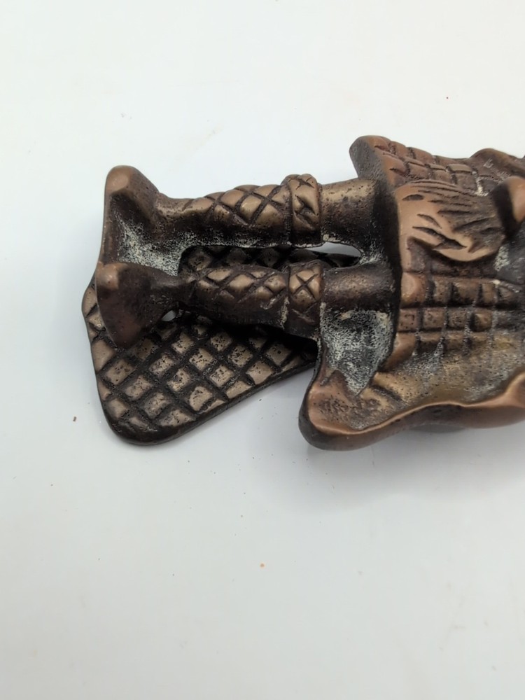 Vintage Style Solid Brass Knocker ''Scottish Bagpiper" Britain