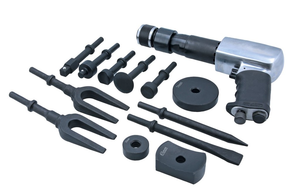 Laser Tools Air Hammer Chisel Set 13pc 9093