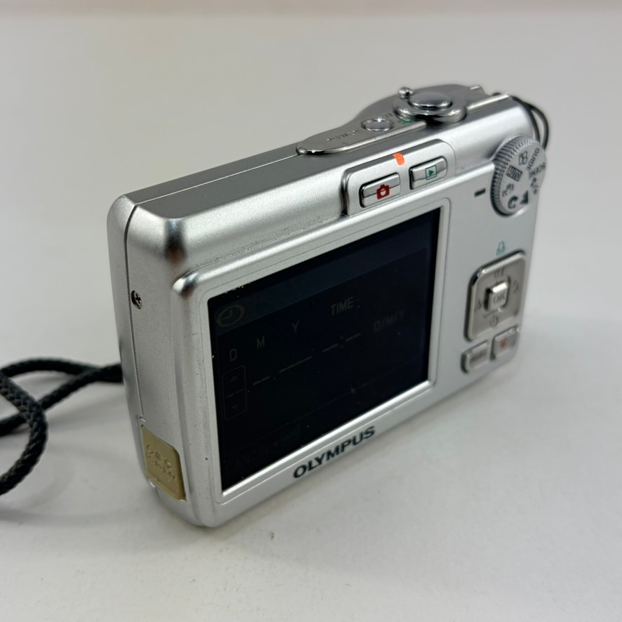 Olympus FE-210 7.1MP Digital Camera with Strap, Memory, & Extras - Tested Works