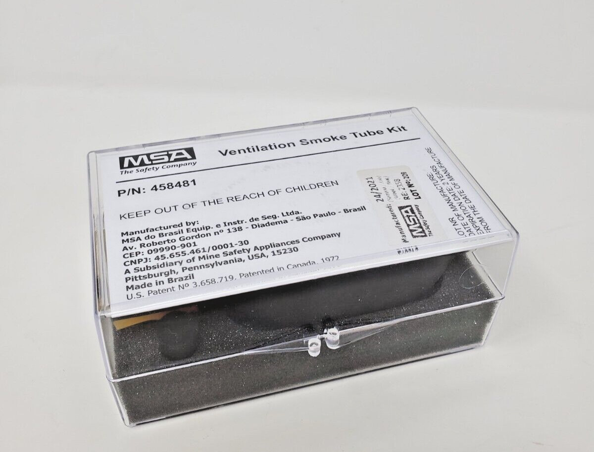 New Sealed MSA Ventilation Smoke Tube Kit No 458481