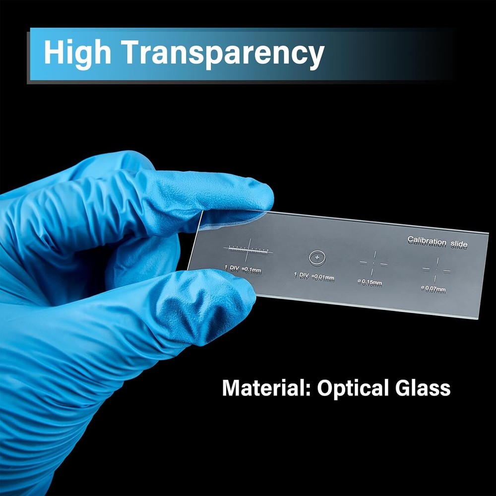 0.01mm Microscope Reticle Calibration Slide Multifunctional for School Lab US