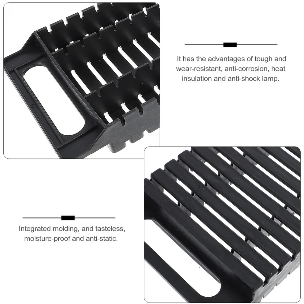 Antistatic ESD Circulation Rack 2Pcs Plastic PCB Holder with 25 Slots Dual-E...