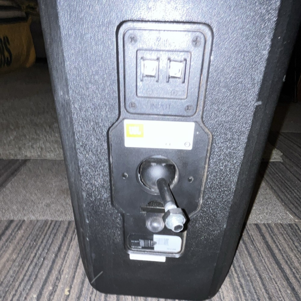 JBL PA Speaker Passive Wired Black Speaker Twist Input Rectangular Plastic Metal