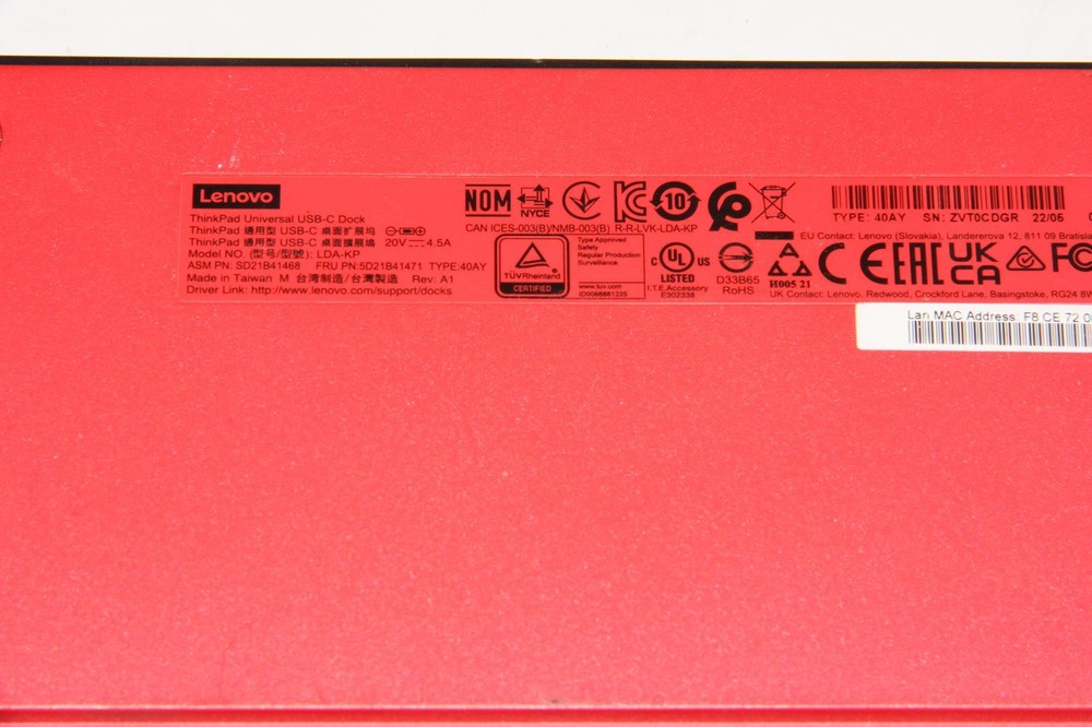 LENOVO LDA-KP ThinkPad Universal USB-C Dock