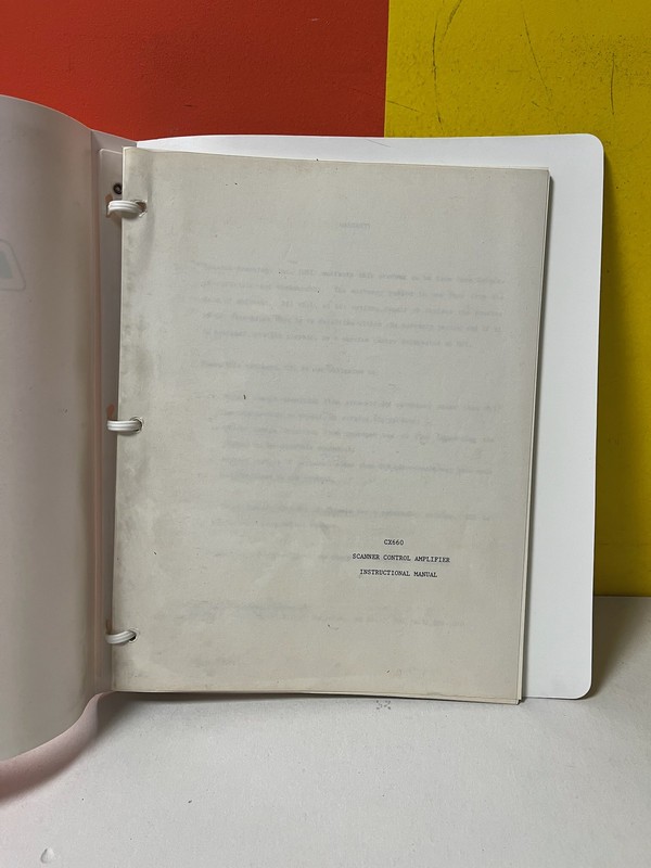 CX660 Scanner Control Amplifier Instructional Manual