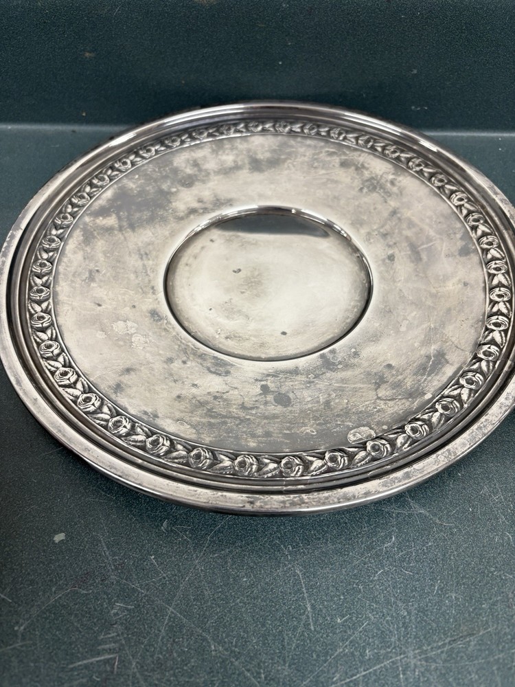 Vintage Silverplate Serving Lot Reed & Barton 1204 Tray Gravy Boat Creamer S & P